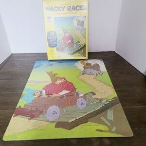 Vintage 70s 1970 Hanna-Barbera's Wacky Races Jigsaw Puzzle 100 Pieces#4609